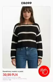 Cropp gazetka tydzień 34 Strona 4: Sweter bawełniany w paski Cropp €39,99