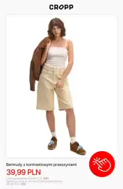 Cropp gazetka tydzień 34 Strona 5: Bermudy z kontrastowymi przeszyciami Cropp €39,99
