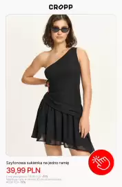 Cropp gazetka tydzień 34 Strona 7: Szyfonowa sukienka na jedno ramię Cropp €39,99