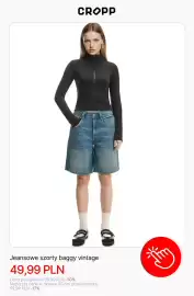 Cropp gazetka tydzień 34 Strona 8: Jeansowe szorty baggy vintage Cropp €49,99