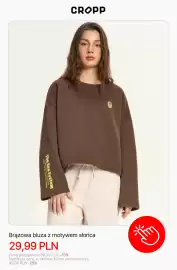 Cropp gazetka tydzień 34 Strona 9: Bluza brązowa z motywem słońca Cropp €29,99