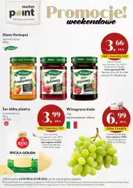 Market Point gazetka Strona 1: Dżem brzoskwiniowy Herbapol €3,66, Winogrono białe €6,99