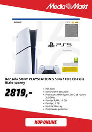 Media Markt gazetka Strona 10: Konsola do gier Sony PlayStation 5 Slim 1TB E Chassis €2.819,00
