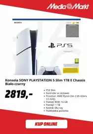 Media Markt gazetka Strona 10: Konsola do gier Sony PlayStation 5 Slim 1TB E Chassis €2.819,00