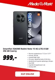 Media Markt gazetka Strona 4: Smartfon Xiaomi Redmi Note 15 €999,00