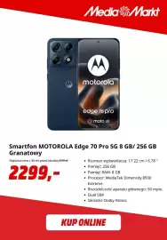 Media Markt gazetka Strona 9: Smartfon Motorola Edge 70 Pro €2.299,00