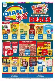 Giant Hyper catalogue Page 1: Maggi Instant Noodles €309,99, SCORE ENERGY DRINK €184,99