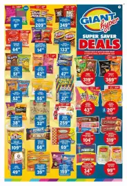 Giant Hyper catalogue Page 3: Simba Salted Peanuts or Peanuts & Raisins €159,99, Oven Fresh Lemon Creams €69,99