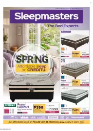 Sleepmasters catalogue Page 1: Sealy Argo 152cm Queen Bed Set €6.499,00