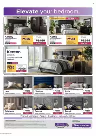 Sleepmasters catalogue Page 4: Brisbane Queen Headboard €1.899,00, Lea Queen Headboard €1.299,00