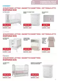 Volantino Prenatal Pagina 15: Bagnetto cassettera lovely €299,00, Cassetiera Easy Dresser Tortora €249,00