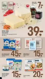 REMA 1000 tilbudsavis uge 35 Side 8: Karolines Køkken salatost €15,00, Arla Klovborg eller Cheasy skæreost €45,00