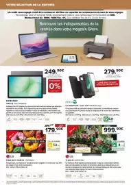 Catalogue Gitem page 2: Samsung tablette sm-x230nzareub €249,90, Lg écran led pc tuner hd €179,90