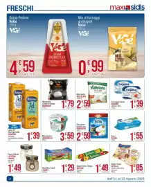 Volantino Maxi Sidis Pagina 2: Feta greca Salakis dop PRESIDENT €2,59, Mascarpone Granarolo €3,59
