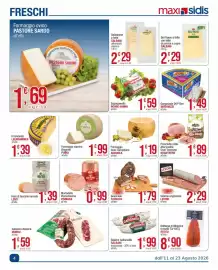 Volantino Maxi Sidis Pagina 4: Squaquerello nonno nanni €1,59, Guanciale Fiorucci €1,79