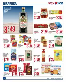 Volantino Maxi Sidis Pagina 6: Filetti di alici in olio di oliva Delicius €3,59, Base per pinsa PINSAMI €1,99