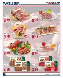 Volantino Maxi Sidis Pagina 8: Salsiccia di suino €8,39, Lonza di suino €8,89