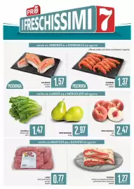 Volantino PRO7 Supermercati Pagina 5: Gamberi argentina €1,37, Pere Spadoni €2,97