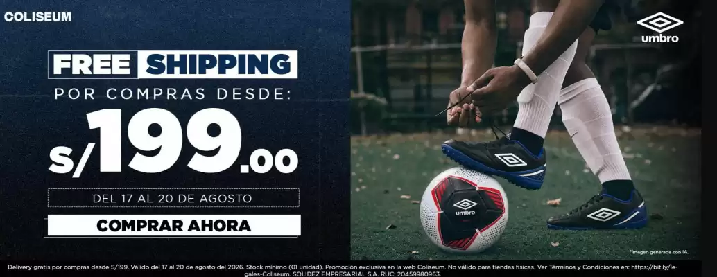 Umbro (válido hasta 22-08)
