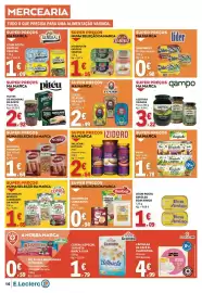 Folheto E.Leclerc Página 16: Salsichas frankfurt nobre €1,64, Filete de atum em azeite tenorio €2,49