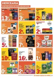 Folheto E.Leclerc Página 17: Café torrado moído bellissimo €3,09, Café em grão lavazza €13,99