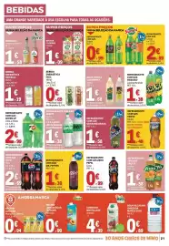 Folheto E.Leclerc Página 21: Refrigerante com gás guaraná brasil €1,58, Compal nectar clássico laranja €1,09