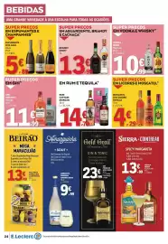 Folheto E.Leclerc Página 24: MoscateL doc douro favilla €4,29, Brandy Croft €13,99