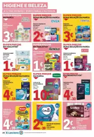 Folheto E.Leclerc Página 28: Pensos higiênicos silk sensation first €1,65, Pensos higiênicos protegeslip ausonia €1,71