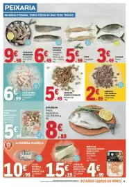 Folheto E.Leclerc Página 3: Dourada fresca aquacultura €8,89, Caracol confeccionado €5,49
