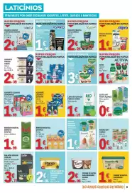 Folheto E.Leclerc Página 9: Iogurte líquido morango danacol €3,19, Kéfir Natural Activia €1,69