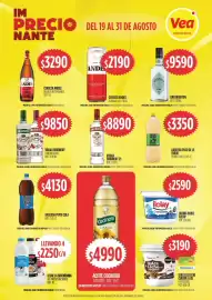 Catálogo Supermercados Vea Página 10: Andes - cerveza blanca retornable €3.290,00, Smirnoff - vodka 21 bot. 710cc €8.890,00