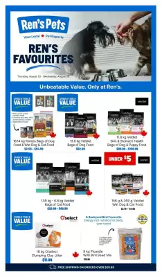 Ren’s Pets Depot (valid until 26-08)