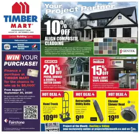 Timber Mart flyer Page 1