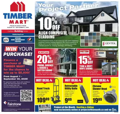 Timber Mart flyer (valid until 2-09)