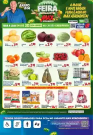 Encarte Max Atacadista Página 1: Mourgot €3,95, Beterraba €2,45