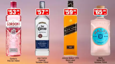 Liquor Stax catalogue week 34 Page 10: Malfy Italian Gin Varieties €65,99, Jose Cuervo Especial Varieties €57,99