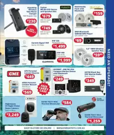 Bargain Boat Bits catalogue Page 5: GR350BT - AM/FM IP54 Compact Marine Stereo with Bluetooth €249,00