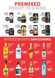 Star Liquor catalogue Page 3: Hard Rated Alcoholic Lemon €24,99, Bundaberg Rum & Cola €46,99