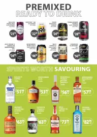 Sense of Taste catalogue Page 5: Skrewball Peanut Butter Whiskey €56,99, Bundaberg Rum & Cola €46,99
