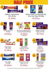 Farmer Jack's catalogue week 34 Page 5: Cadbury Cookies €2,75, Cadbury Confectionery Bars €1,49