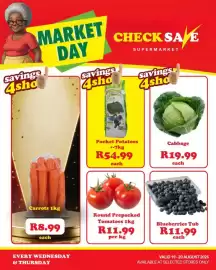 Check Save catalogue Page 4: Round Prepacked Tomatoes €11,99, Blueberries Tub €11,99