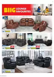 Russells catalogue Page 14: BIANCA CORNER LOUNGE SUITE €22.999,00, BENFICA 3 PIECE LOUNGE SUITE €23.999,00