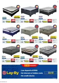 Russells catalogue Page 7: Restonic Bazaruto 152cm Queen Base Set €7.499,00, Sealy COLUMBIA 137CM DOUBLE BED SET €6.999,00
