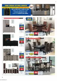 Russells catalogue Page 8: Luna 7 Piece Dining Room Suite €9.699,00, ANDREA 5 PIECE DINETTE €4.899,00