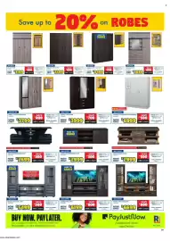 Russells catalogue Page 9: LIBERTY 120CM 4 DOOR ROBE €3.799,00, BROOKLYN 3 DOOR ROBE €3.399,00