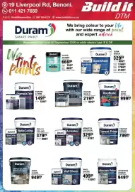 Build It catalogue Page 2: Duram Cement Primer €799,99, Duram Roofkote €999,99
