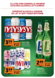 Groszek gazetka | Minimarket Strona 18: Piwo Tyskie €3,59, Piwo Żywiec €3,69