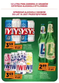 ABC gazetka | Minimarket Strona 18: Piwo bezalkoholowe Tyskie €3,59, Piwo Lech Elderflower Lemon 4% €2,89