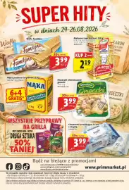 Prim Market gazetka tydzień 34 Strona 16: Wafle Familijne €3,99, Kluseczki ziemniaczane gnocchi Mondello €3,99