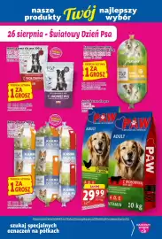 Prim Market gazetka tydzień 34 Strona 18: Baton dla psa Fiona & Atos €0,01, Mokra karma dla psa €0,01